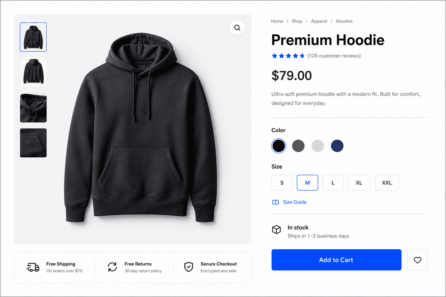 WooCommerce product page preview